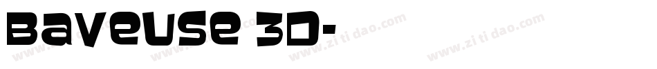 Baveuse 3D字体转换